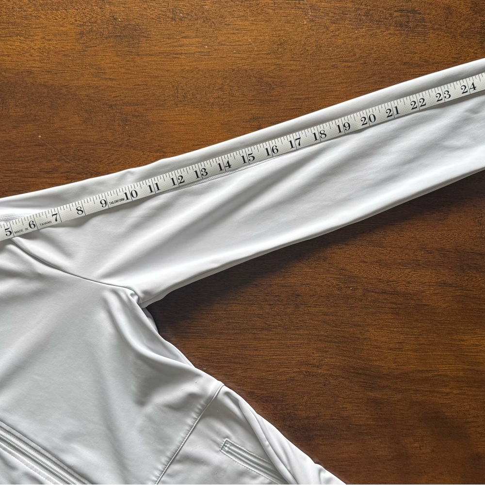 White Performance Zip-Up Jacket - Picture 4 of 8